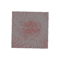 Red relief image map of Jeptha Knob